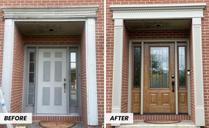 Export, PA front door installation