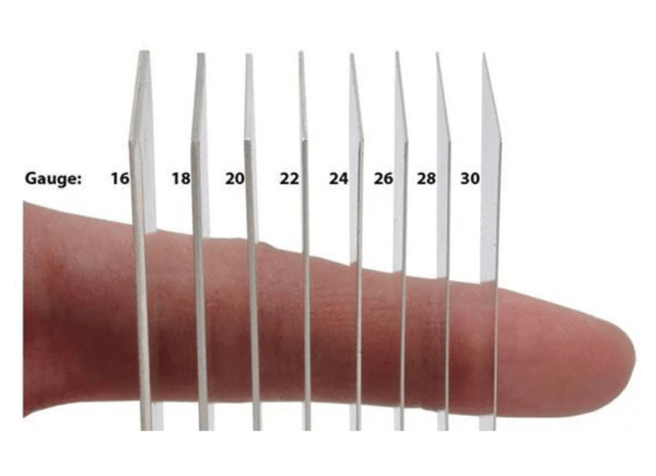 thickness of steel by gauges