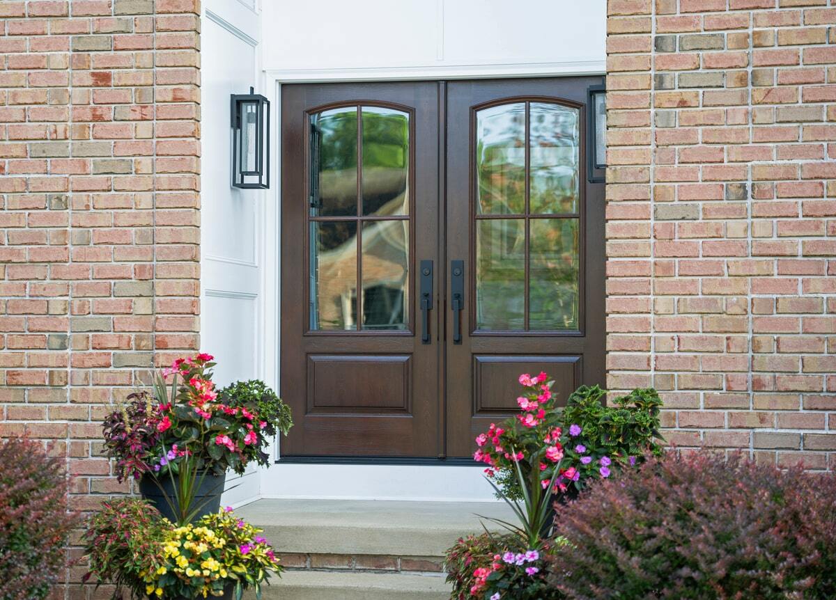 Signet Cherry 449 French Entry Door Hazelnut Cottage 4-Lite SDL (1)-1200x862-1b11ce6-min
