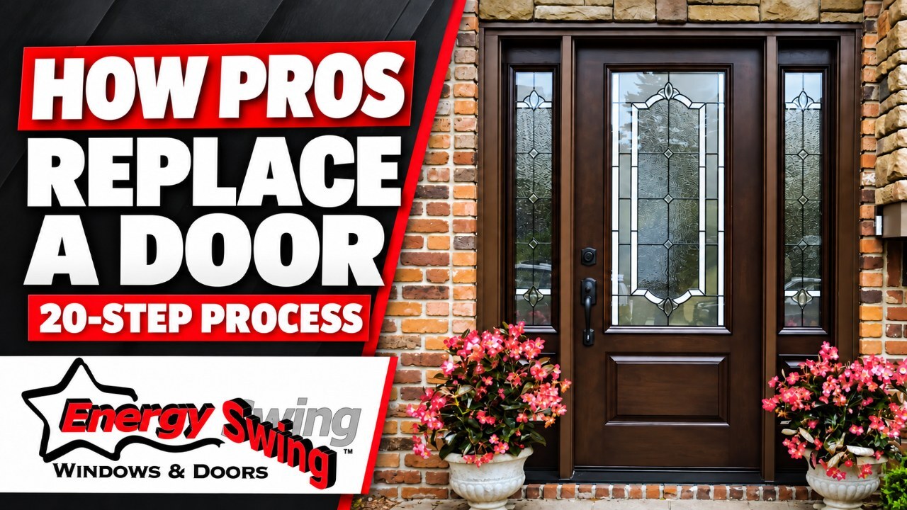 How pros replace a door: Energy Swing's 20-step entry door installation process
