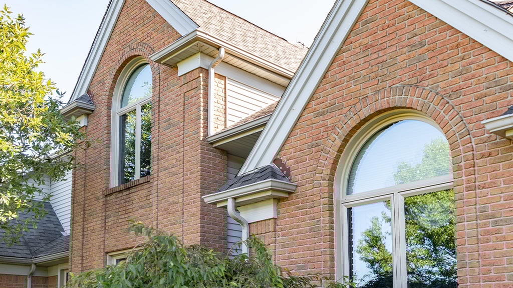 Combination of Brick and Siding Image