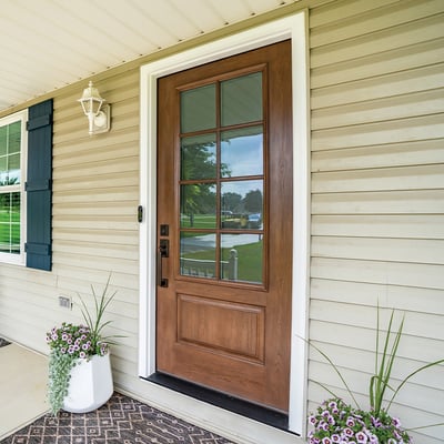 Single Entry Door with Glass Image