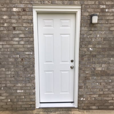 Single Entry Door with No Decorative Glass Image