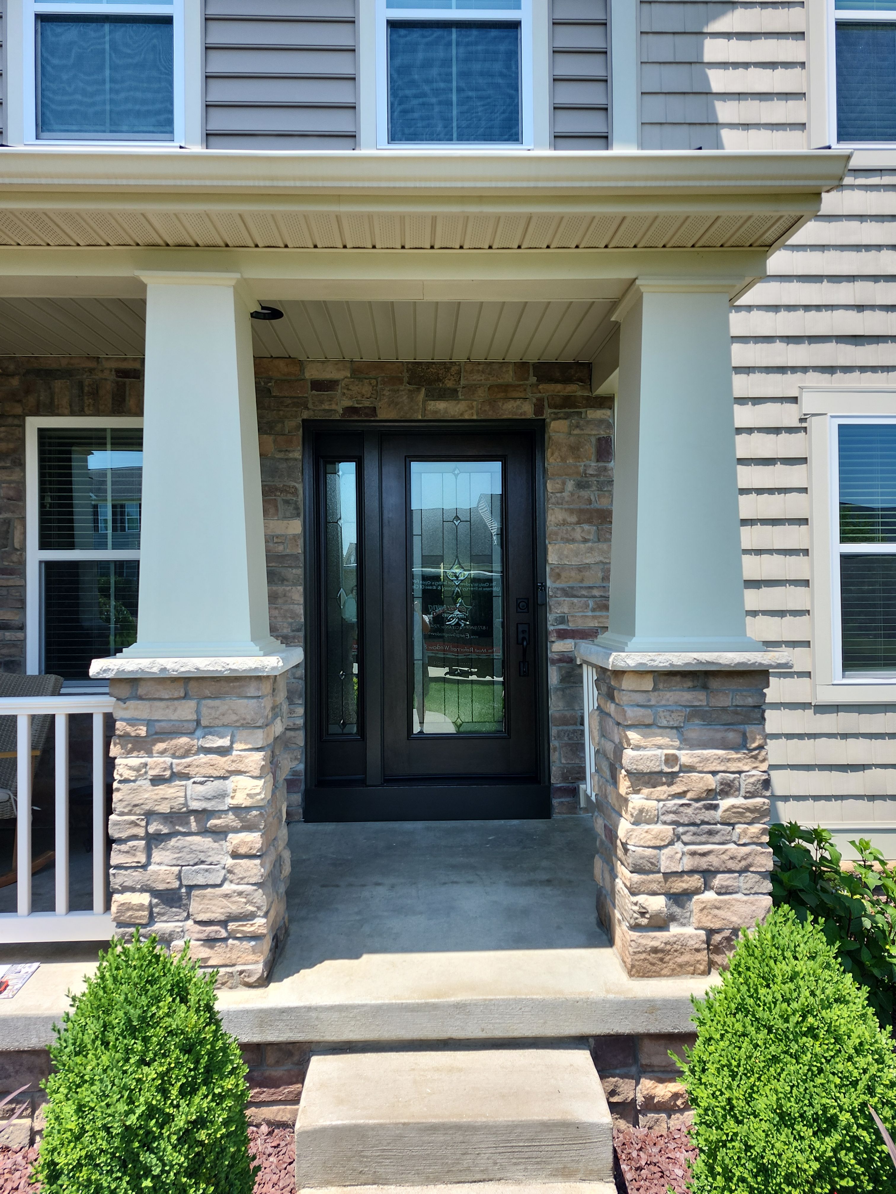 ProVia Signet fiberglass front door with one sidelight installed in Greensburg PA