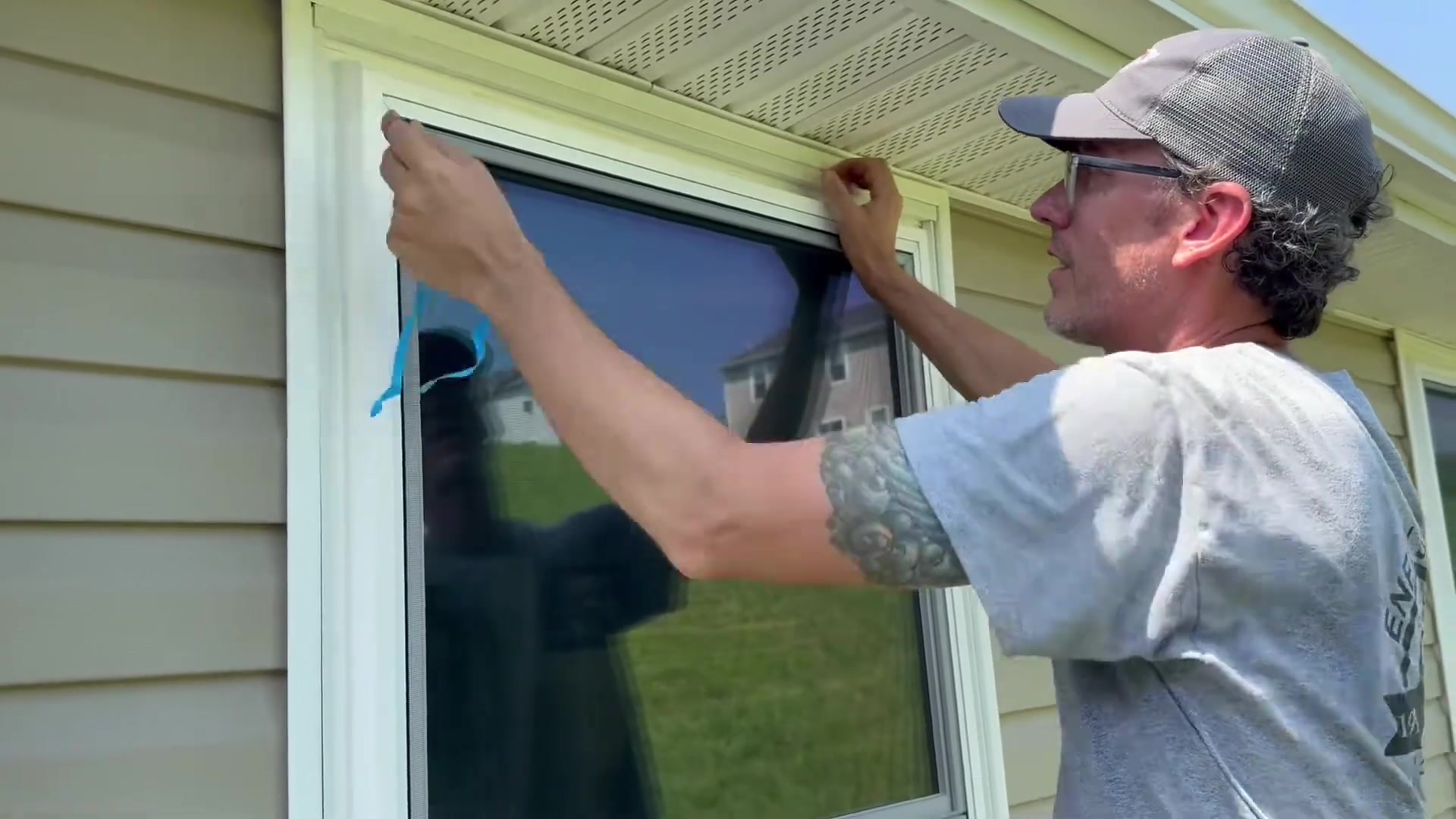 New replacement window with integrated J-channel installed near Pittsburgh