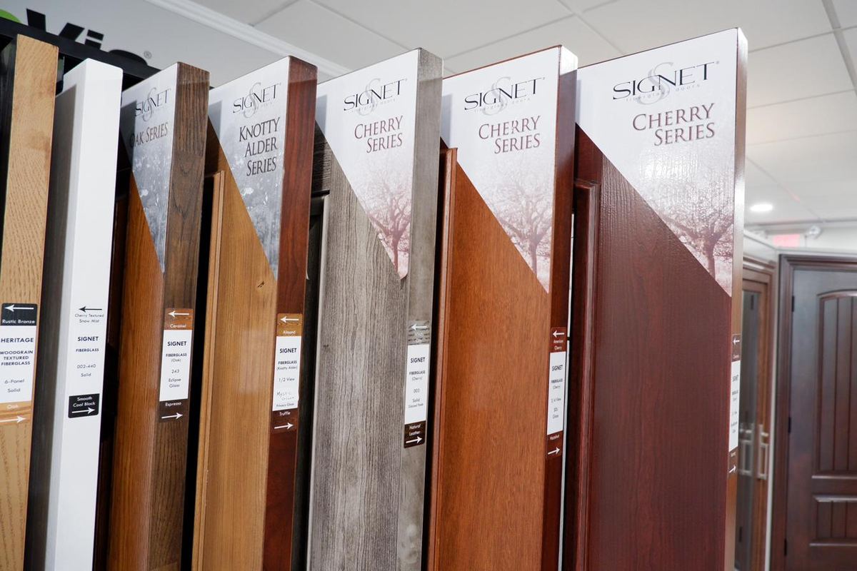 ProVia Signet door samples on display