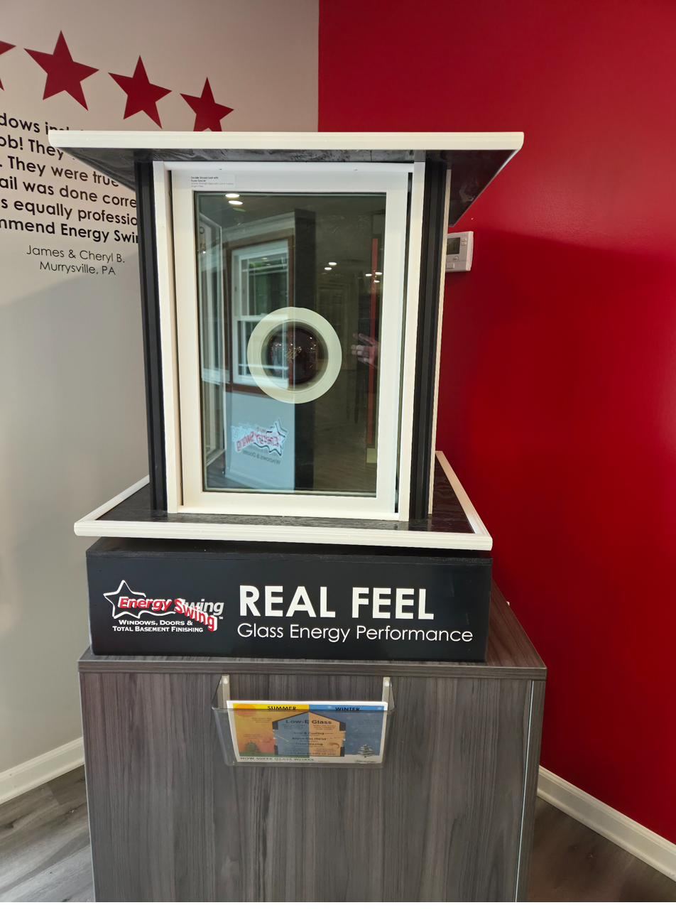 The Real Feel Glass Energy Performance display at the Experience Center