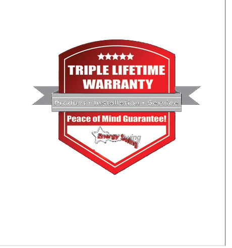 Energy Swing Triple Lifetime Warranty badge